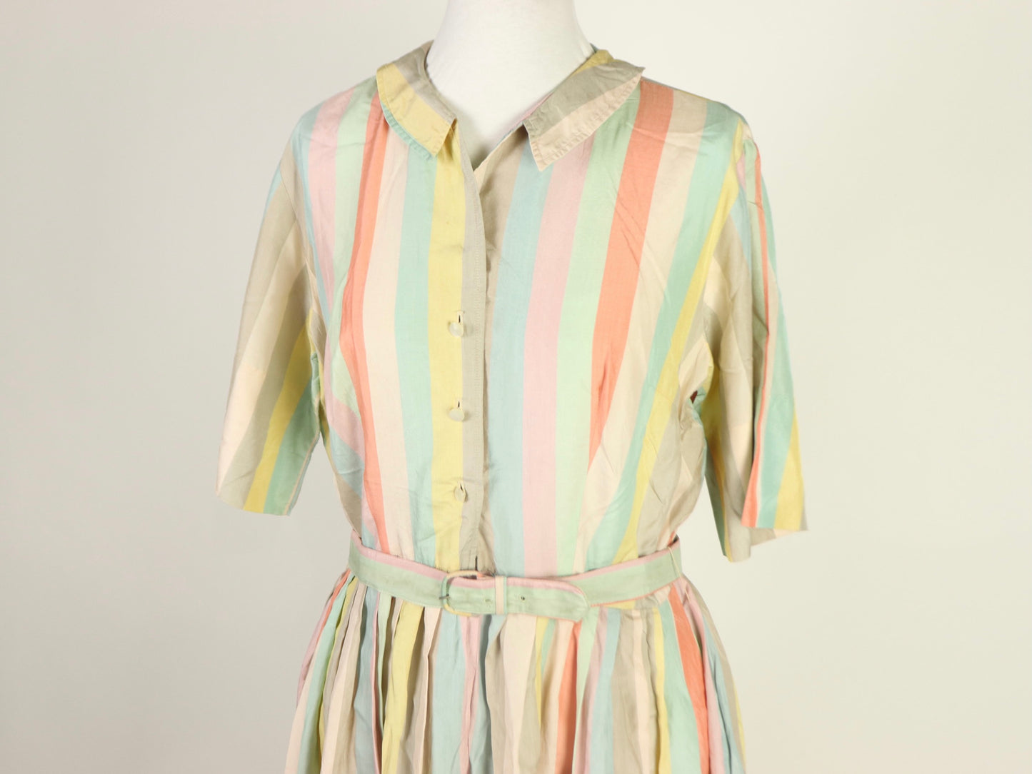 Silk Button Down Dress, Hope Reed, 1950s Vintage