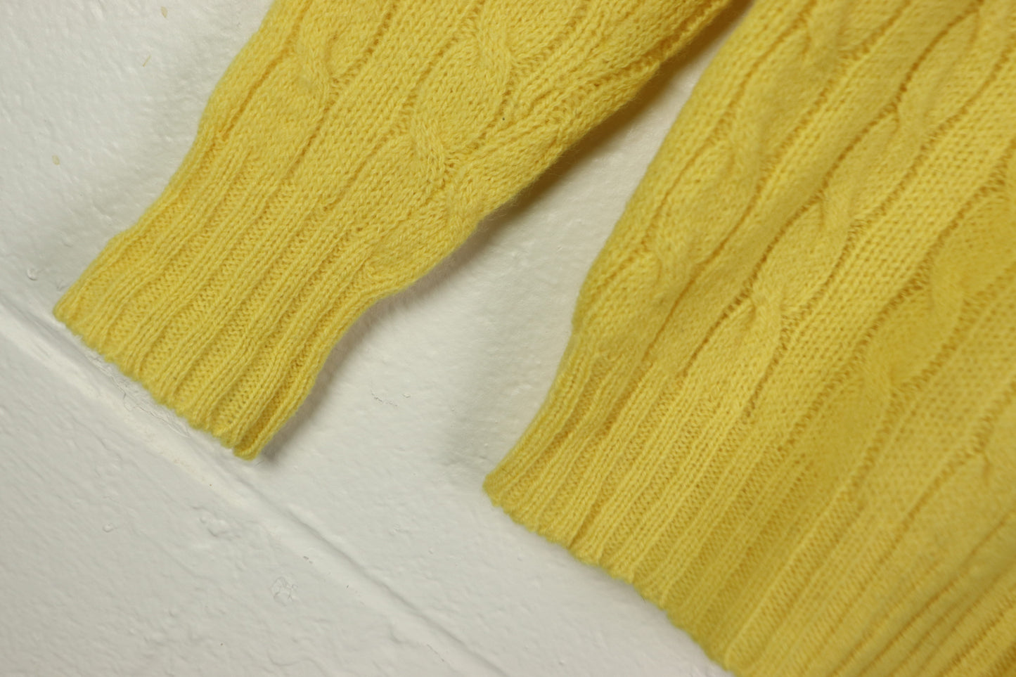 Yellow Wool Sweater, 1970s Vintage