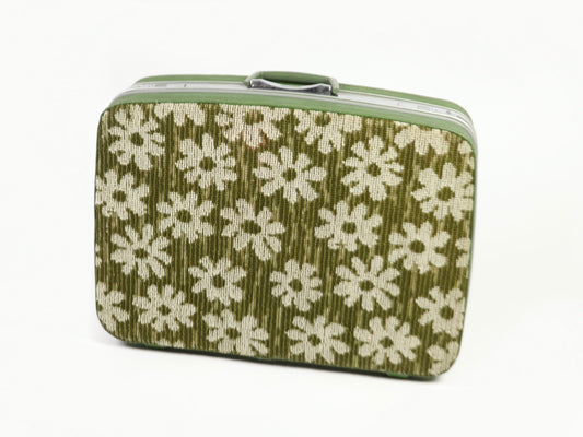 Samsonite Fashionaire Flower Power Luggage suitcases, 1960s vintage