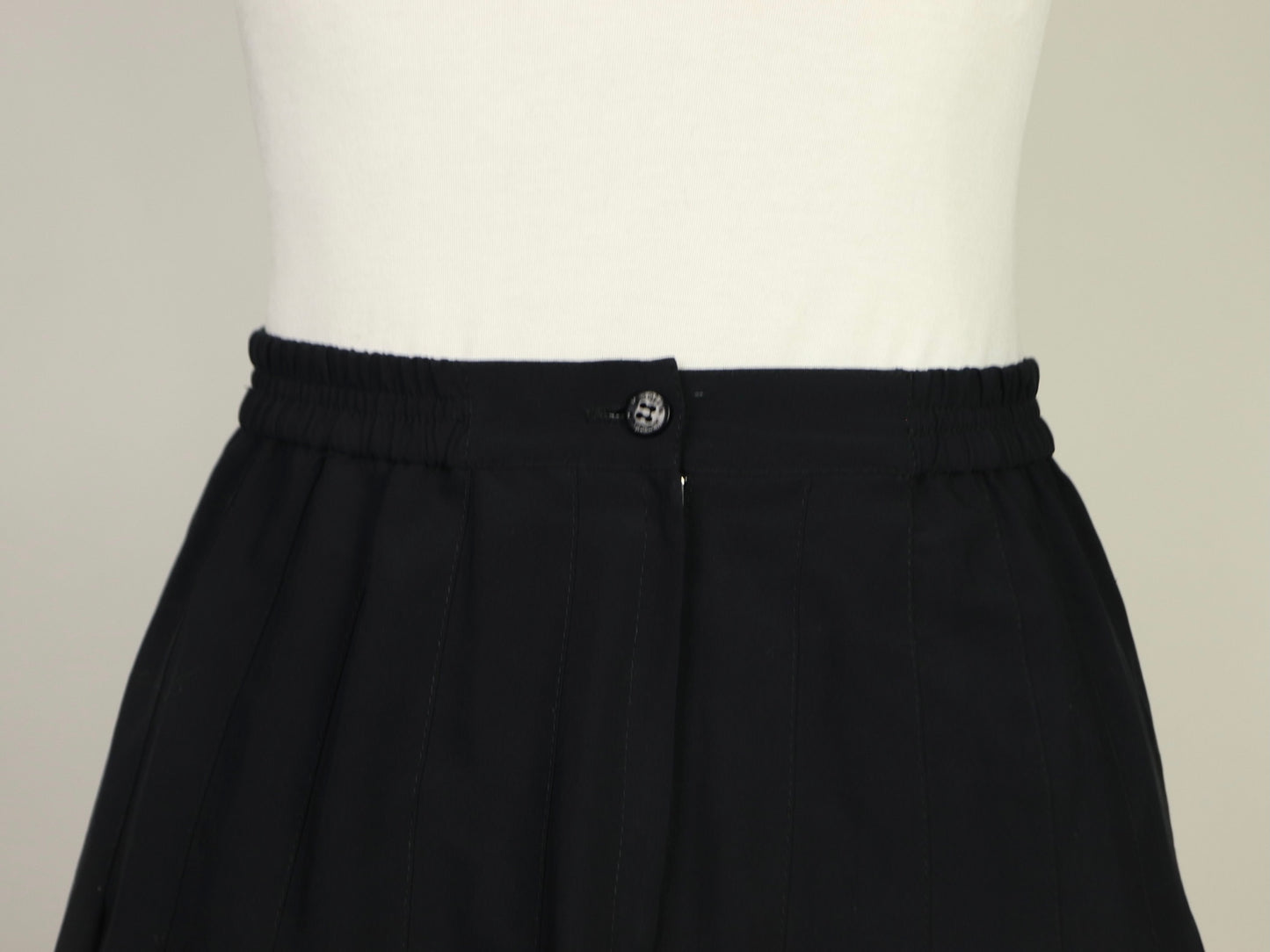 Black Pleated Tennis Skirt, Tail Tech, 1980s Vintage