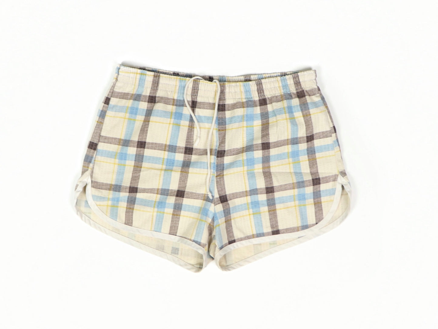 Plaid Dolphin Shorts, 1970s vintage