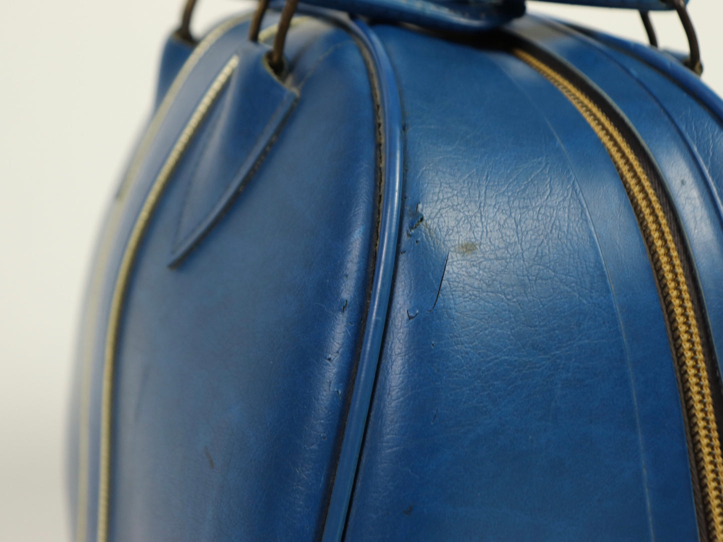 Blue Colonial Bowling Bag, 1970s Vintage