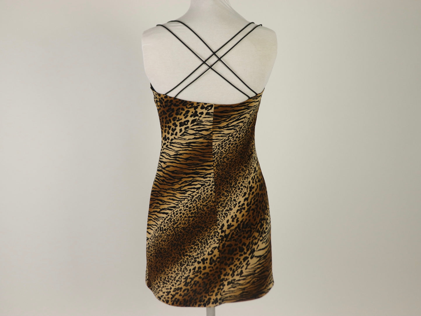 Animal print mini dress, I.N. San Francisco , 1990s Vintage