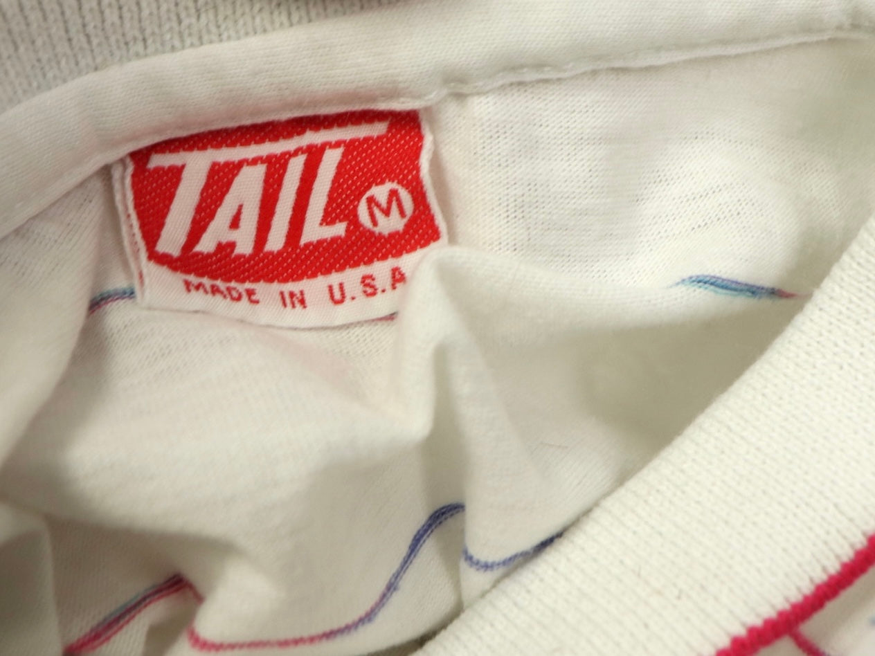 Pastel Tennis Shirt, TAIL, 1980s Vintage