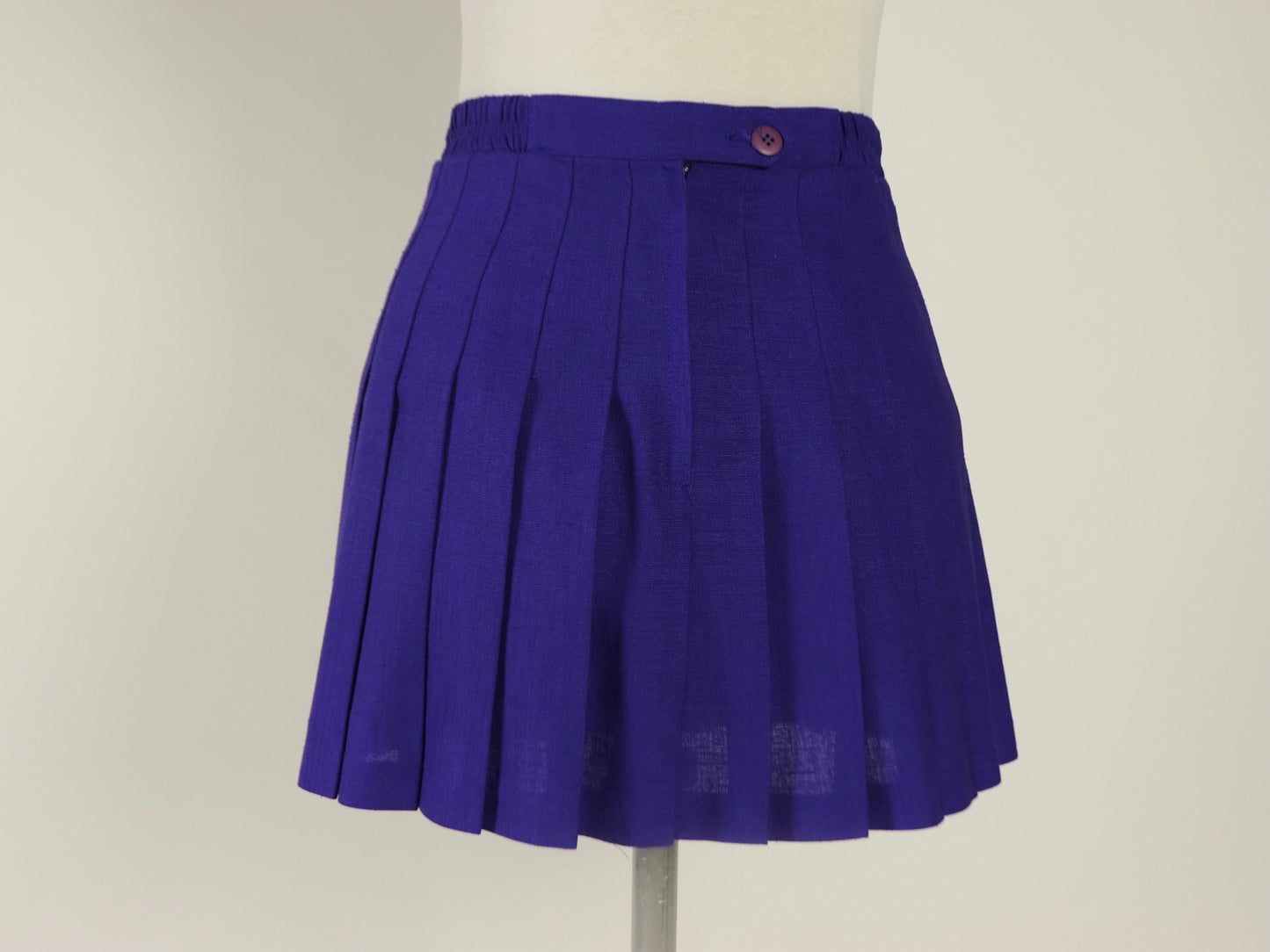 Purple Pleated Tennis Skirt, Hanasport, 1980s Vintage