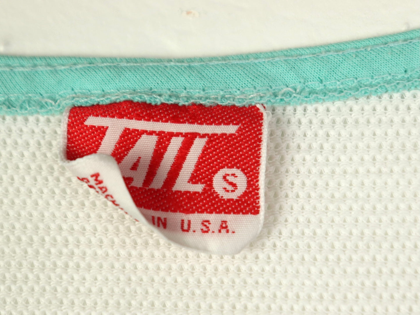 Pastel Tennis Shirt, TAIL, 1980s Vintage