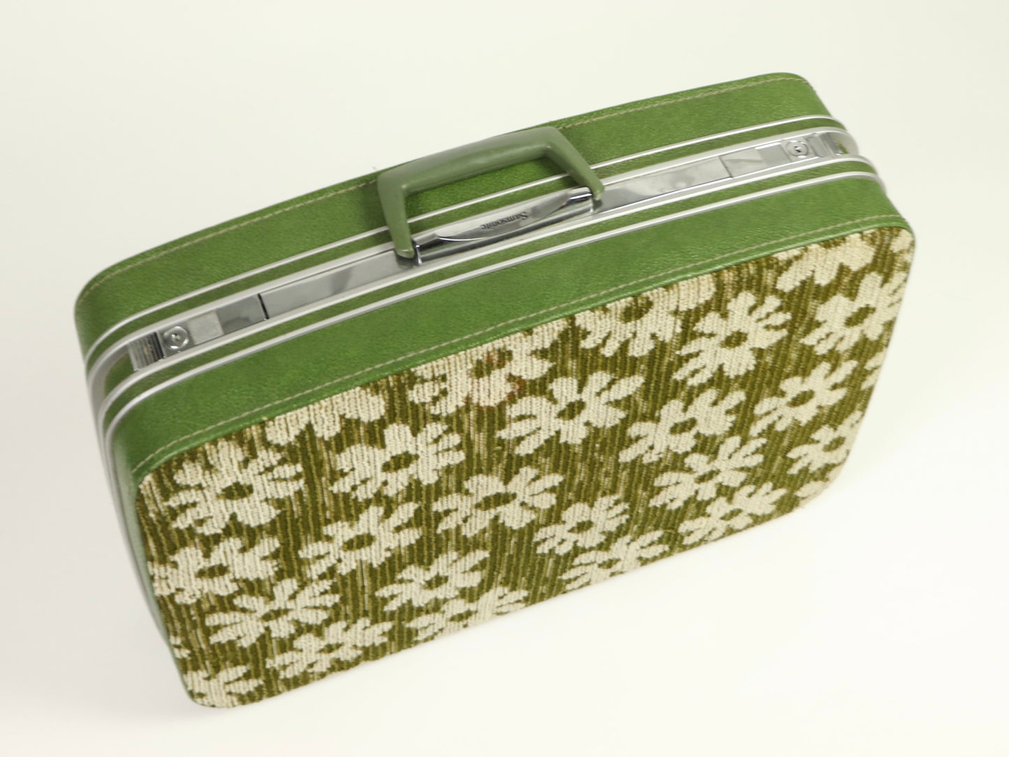 Samsonite Fashionaire Flower Power Luggage suitcases, 1960s vintage