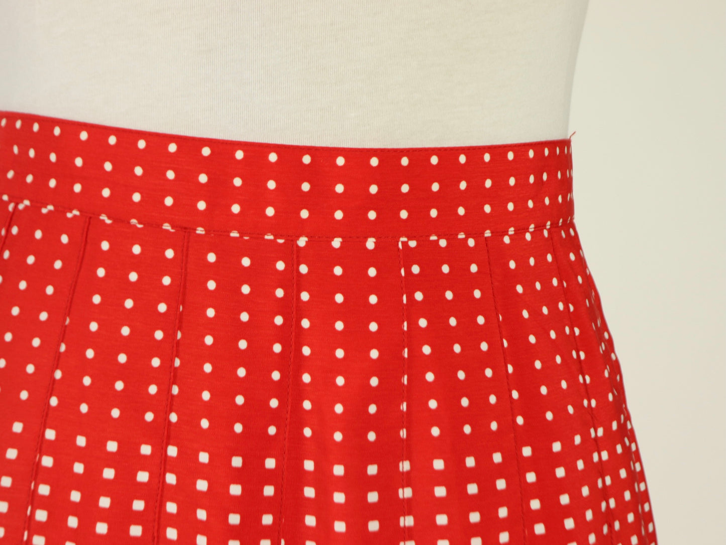 Red Pleated Tennis Skirt, Ellesse, 1980s Vintage