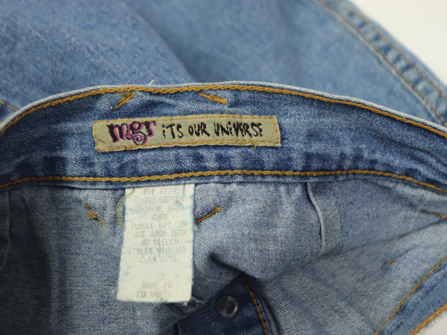 Denim Mini Skirt, 1990s Vintage