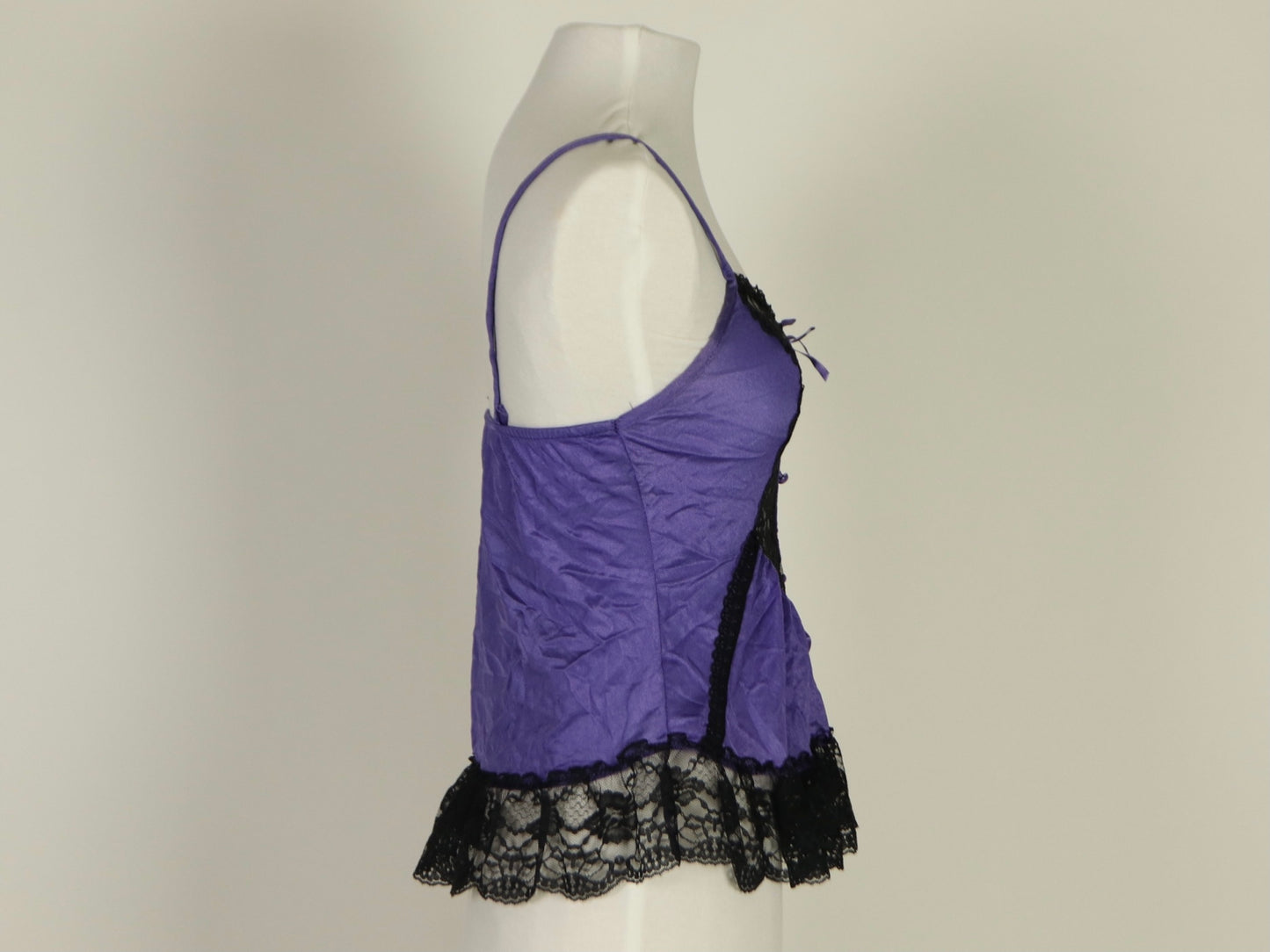 Purple Lace Lingerie Top, 1990s Vintage