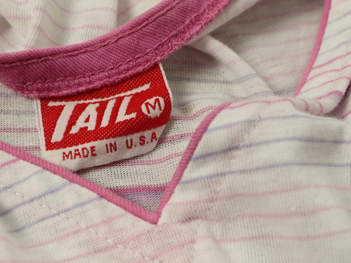 Pastel Tennis Shirt, TAIL, 1980s Vintage