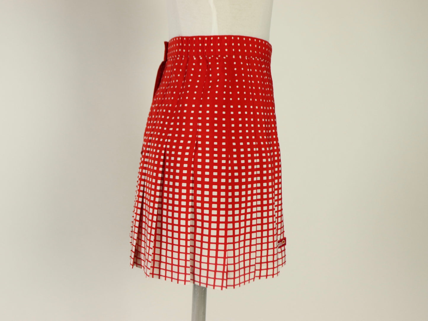 Red Pleated Tennis Skirt, Ellesse, 1980s Vintage