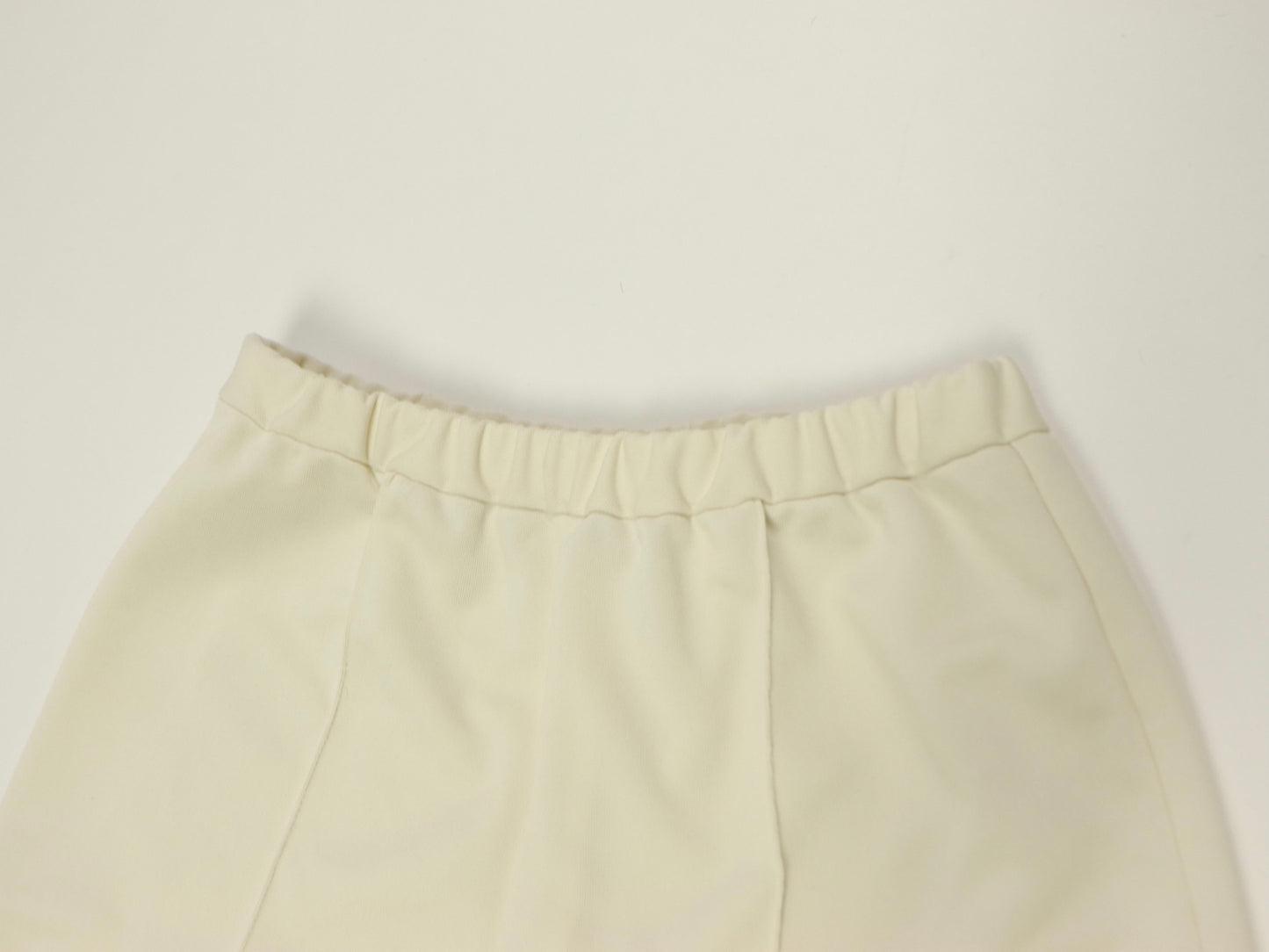 Off White Polyester Straight Leg Pants, 1970s Vintage