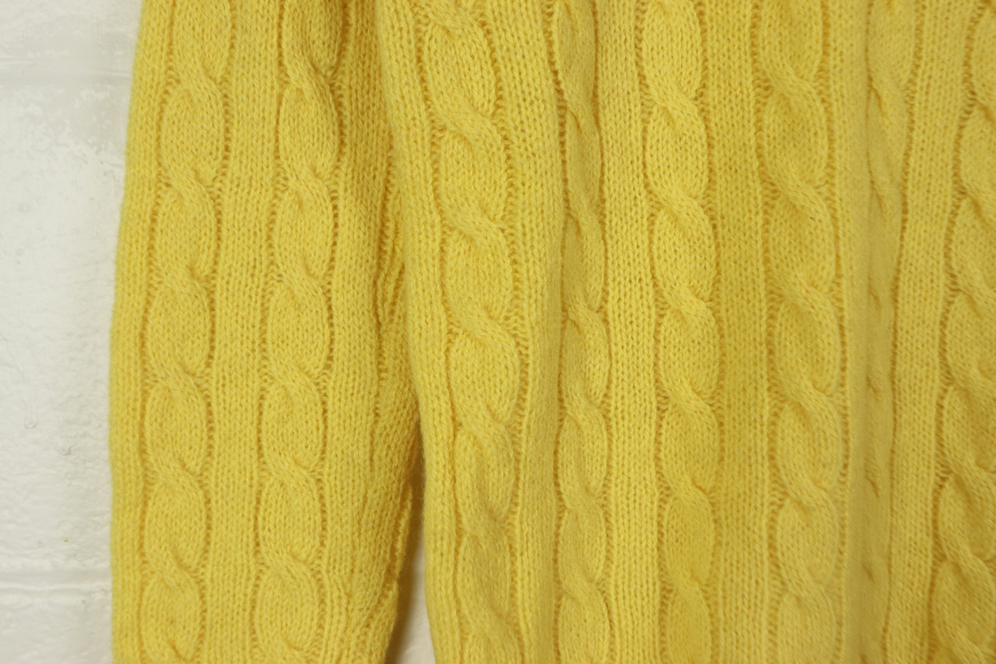 Yellow Wool Sweater, 1970s Vintage