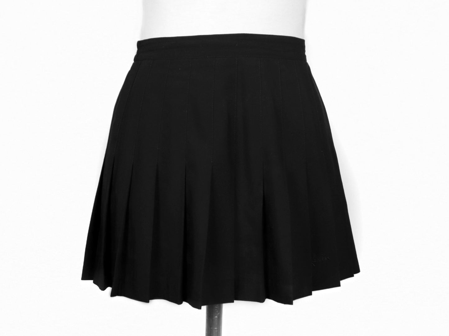 Black Pleated Tennis Skirt, Tail Tech, 1980s Vintage