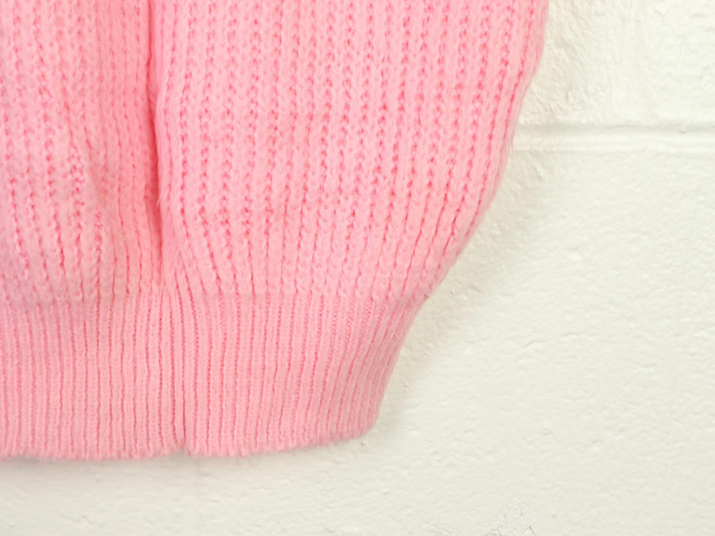 Pink Knit Top, Judyanna, 1970s Vintage