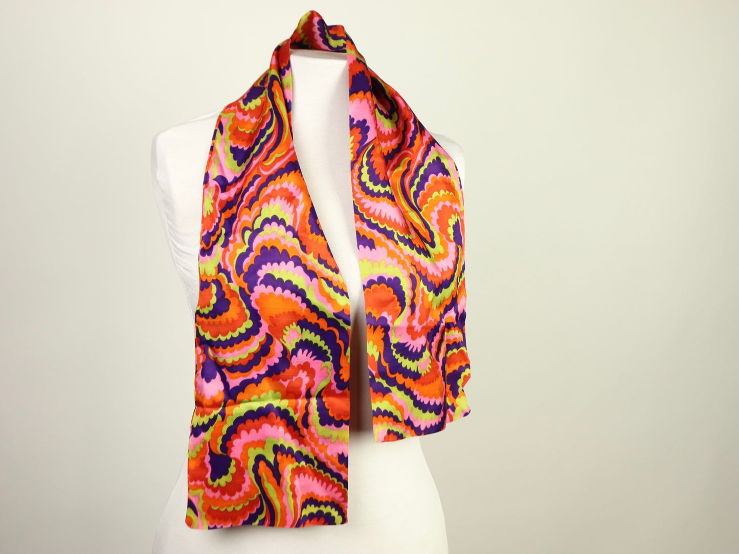 Geometric Neck Scarf, 1970s vintage