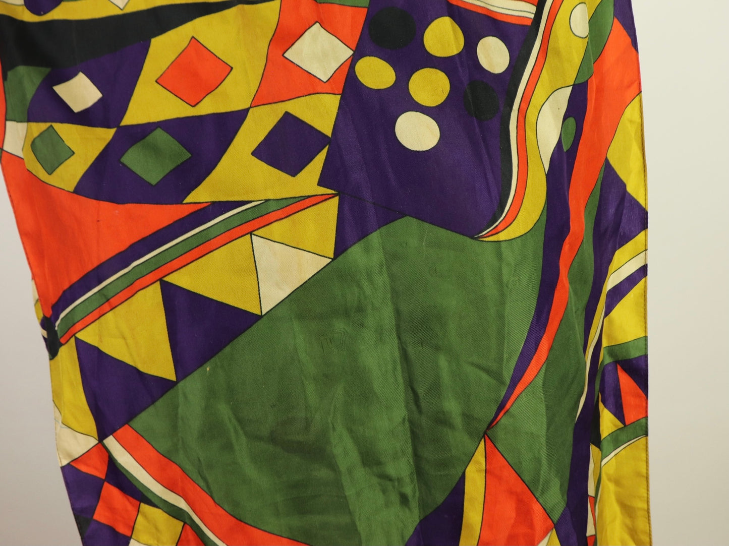 Geometric Scarf, 1970s vintage