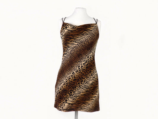 Animal print mini dress, I.N. San Francisco , 1990s Vintage