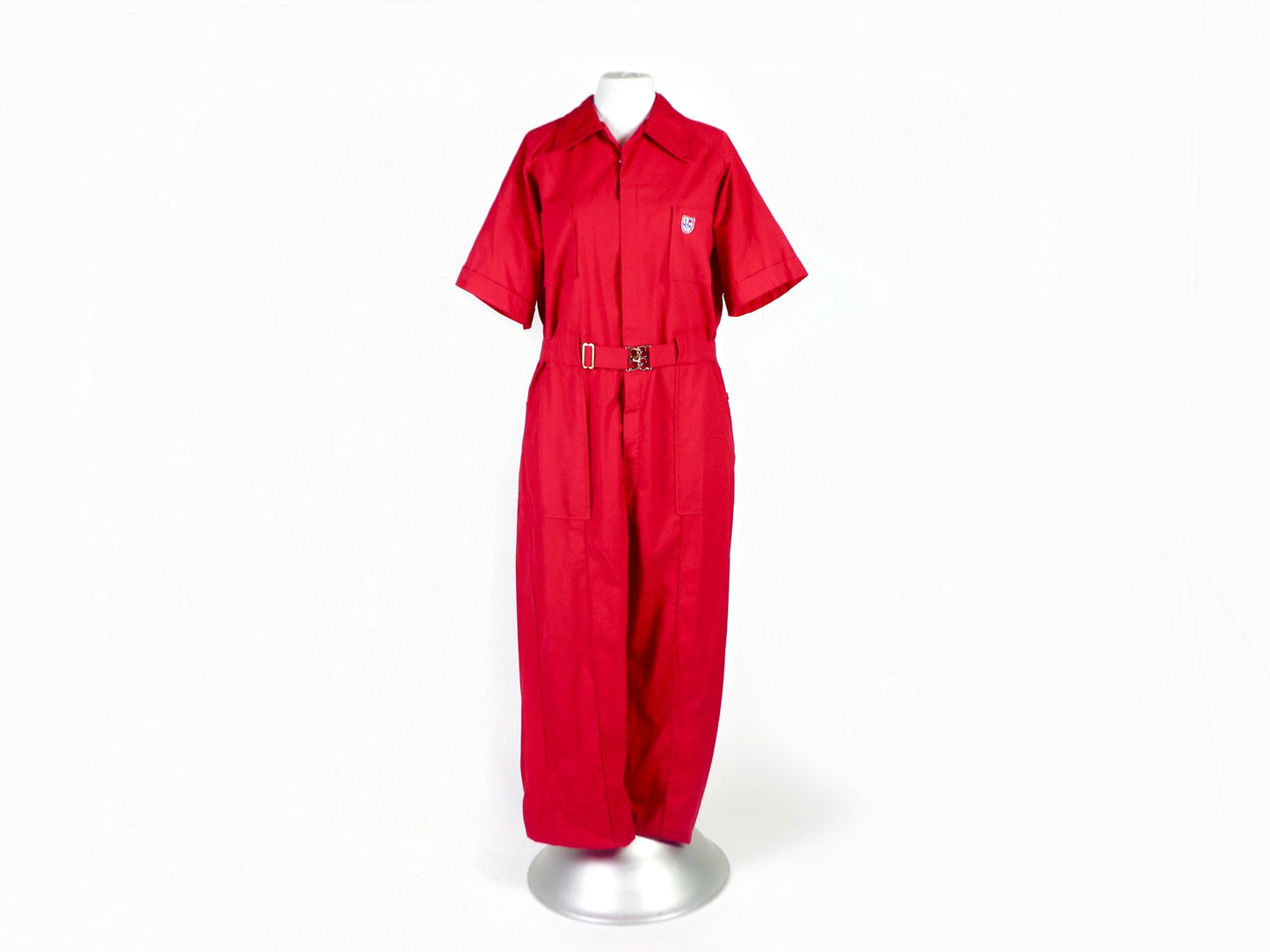 Red jumpsuit, Montgomery Ward, 1970s vintage