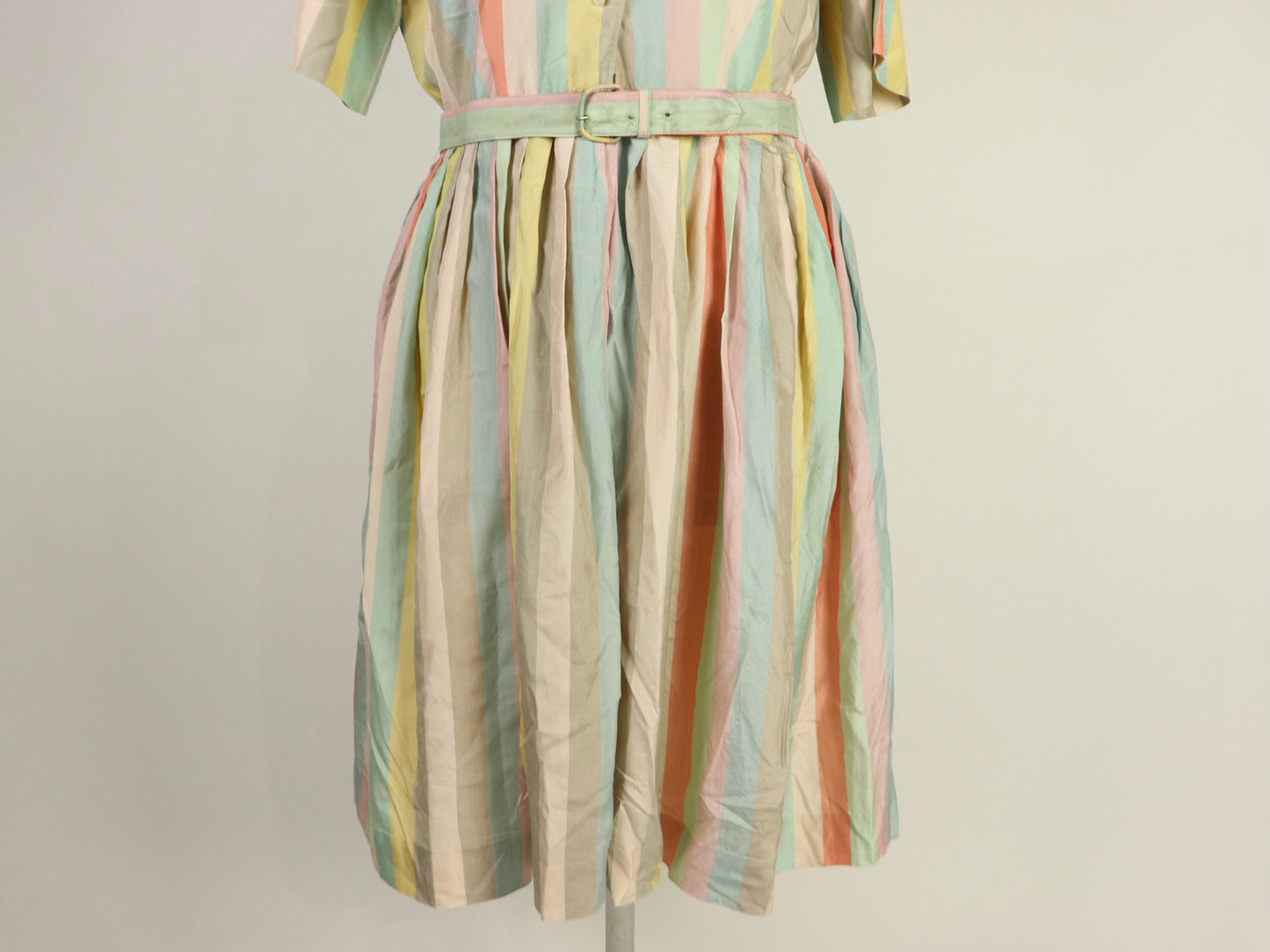 Silk Button Down Dress, Hope Reed, 1950s Vintage