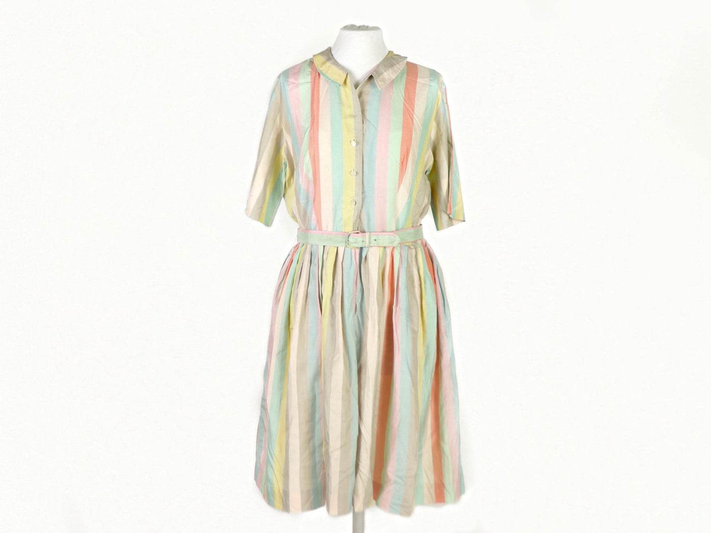 Silk Button Down Dress, Hope Reed, 1950s Vintage