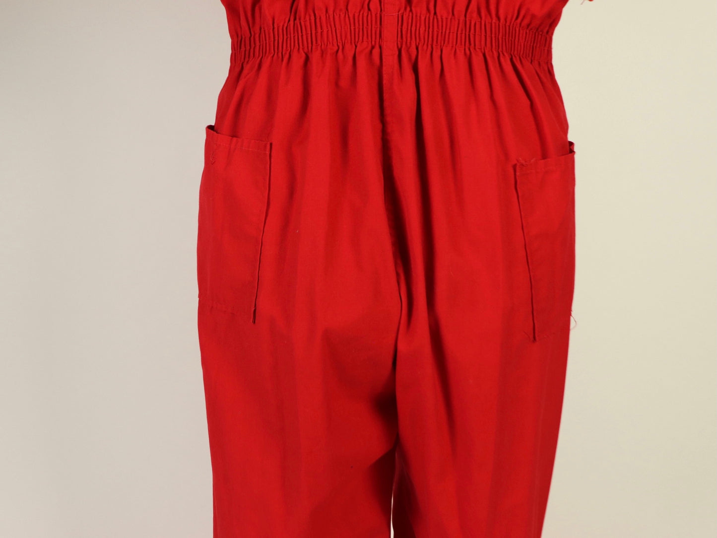 Red jumpsuit, Montgomery Ward, 1970s vintage