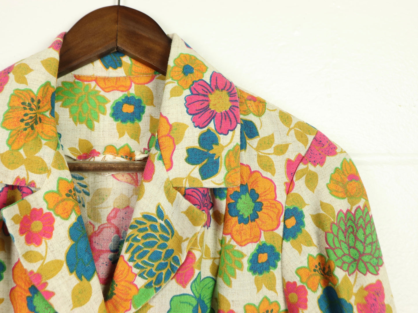 Floral Blazer Jacket, Beeline Fashions, 1960s Vintage