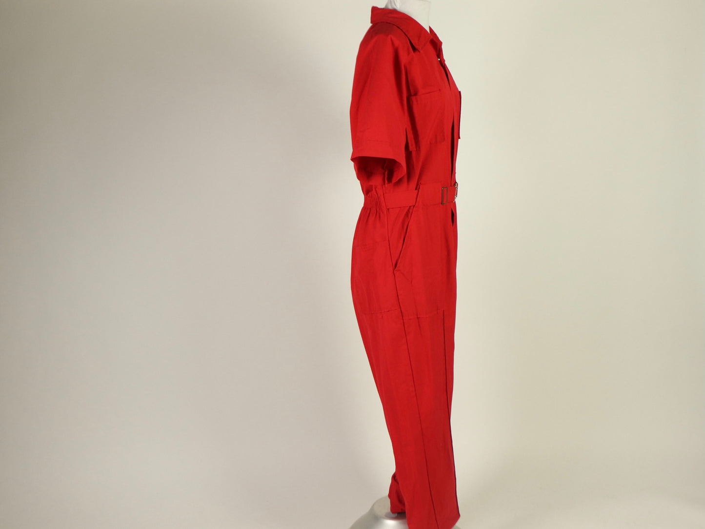 Red jumpsuit, Montgomery Ward, 1970s vintage