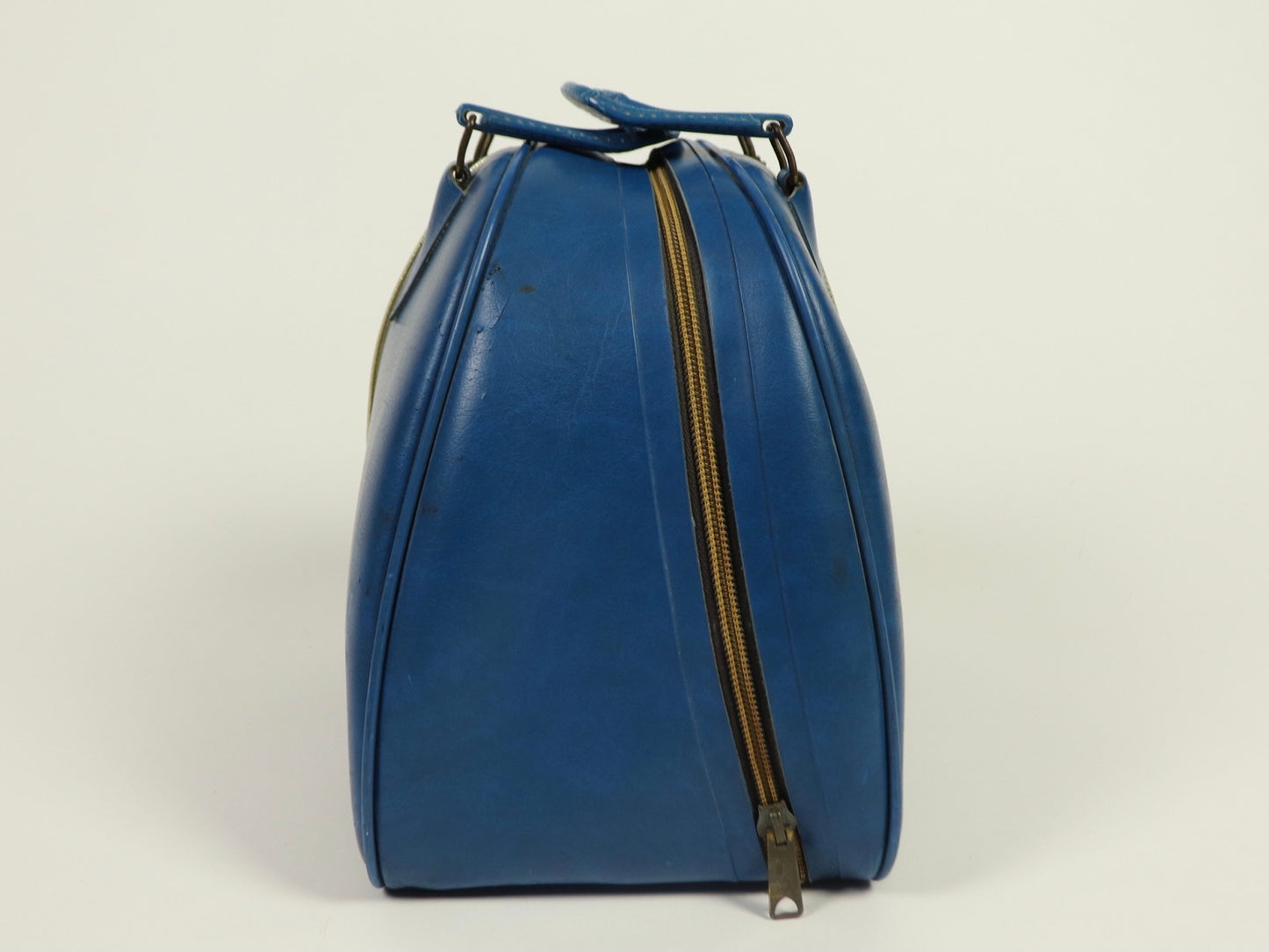 Blue Colonial Bowling Bag, 1970s Vintage