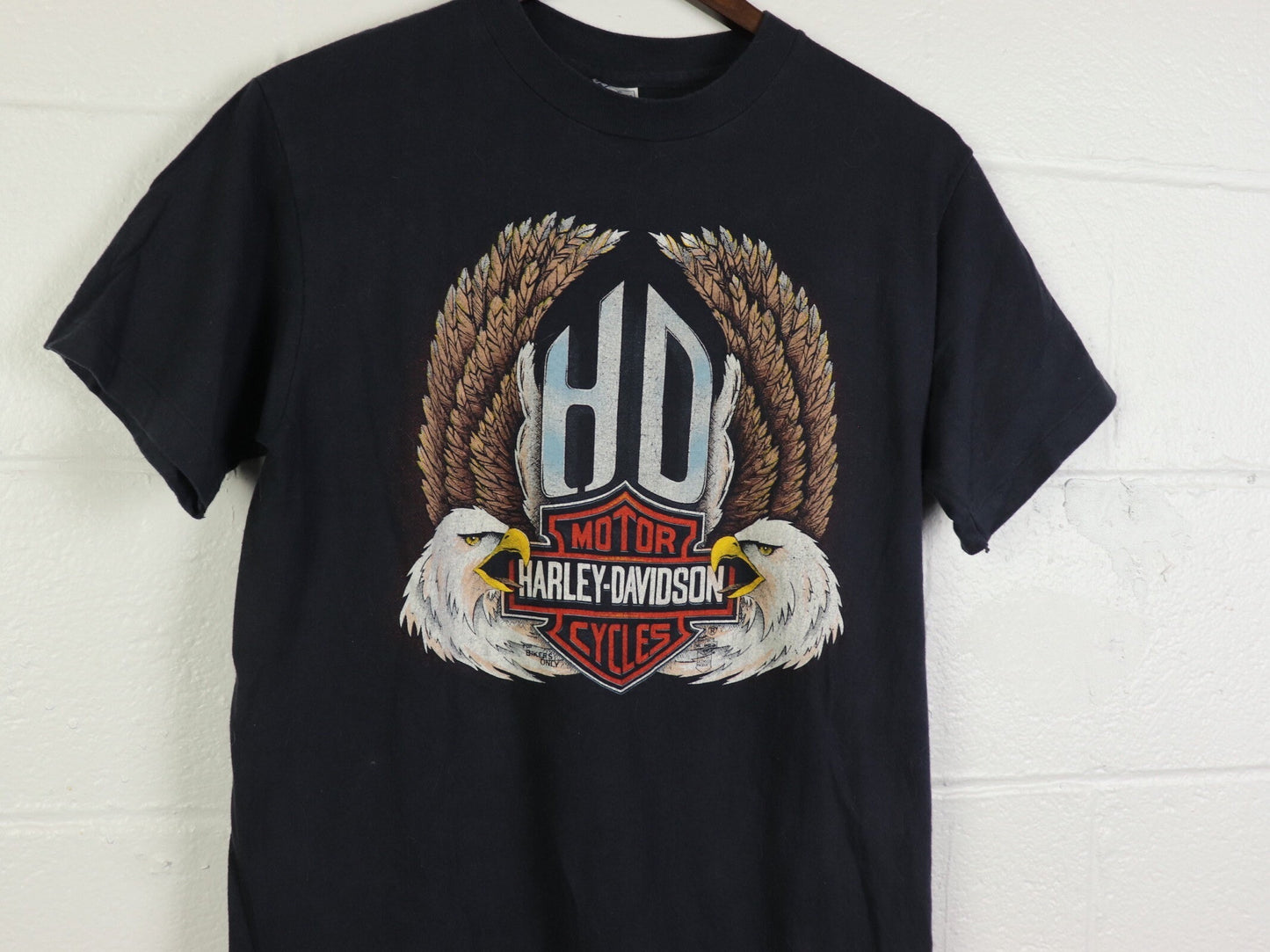 Harley Davidson Fullerton California t shirt, 1980s vintage