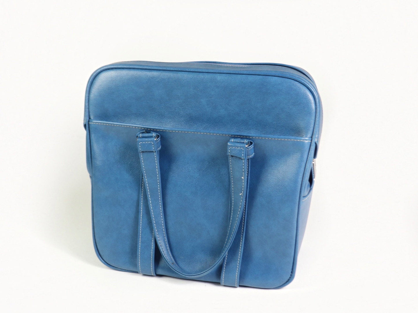 Blue samsonite luggage bag, 1970s vintage